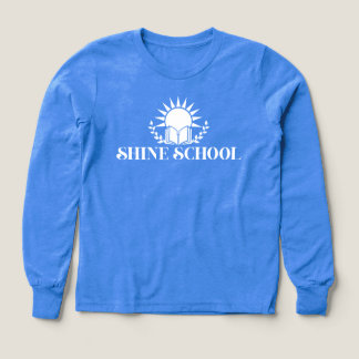 Langarmshirt weißes Logo für Kinder