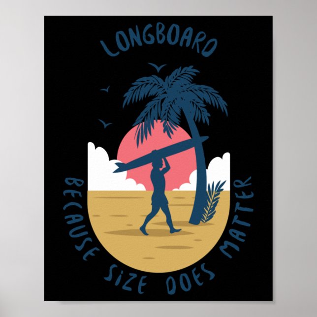 Langboard - Weil Größe Aufkleber macht Poster (Vorne)