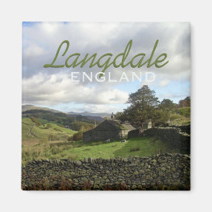 Langdale England Reise-Andenken-Magnet Magnet