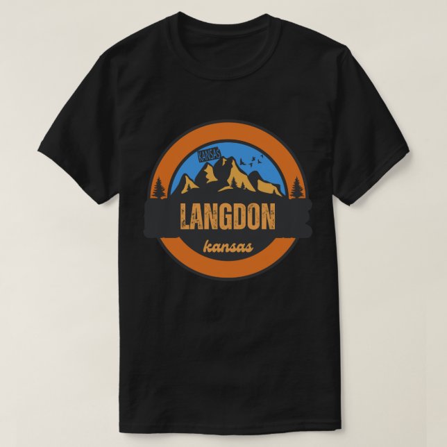 Langdon, Kansas T-Shirt (Design vorne)