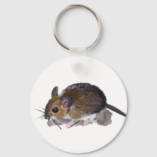 Lange angebundene Feld-Maus Schlüsselanhänger