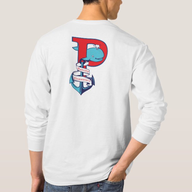 Lange Ärmel T mit Ankerrücken T-Shirt (Rückseite)