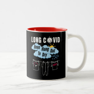 LANGE COVID - wurde zum Trocknen aufgehalten Zweifarbige Tasse