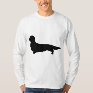 Lange Dackel Männer Langschläfchen T-Shirt