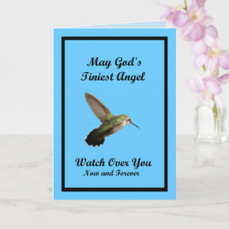 L'ange de colibri de Dieu - Carte intérieure vide
