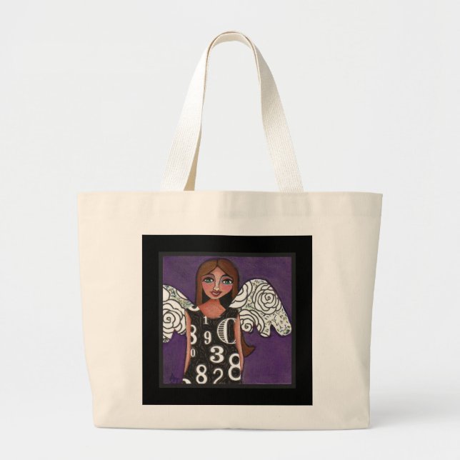 L'ANGE de LOTERIE - sac fourre-tout chanceux à (Devant)