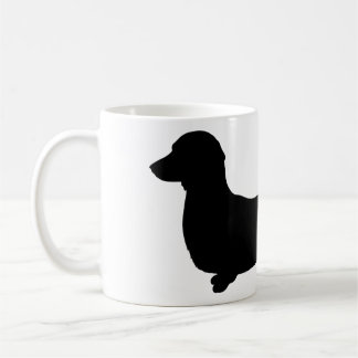 Lange Haar-Dackel-Keramik-Tasse Kaffeetasse