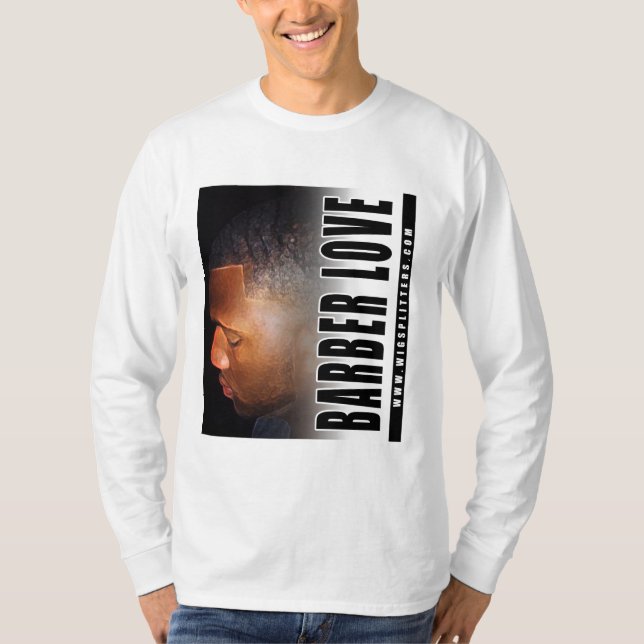 Lange Hülse der Friseur-Liebe/Wigsplitter Shirts (Vorderseite)