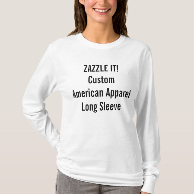 Lange Hülse der kundenspezifischen Frauen T-Shirt (Vorderseite)