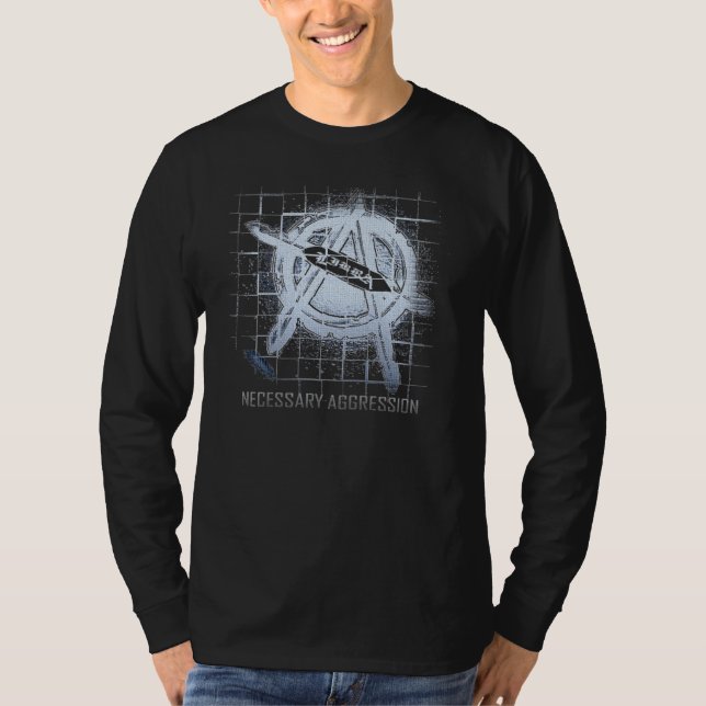 Lange Hülse der Männer amerikanisches T-Shirt (Vorderseite)