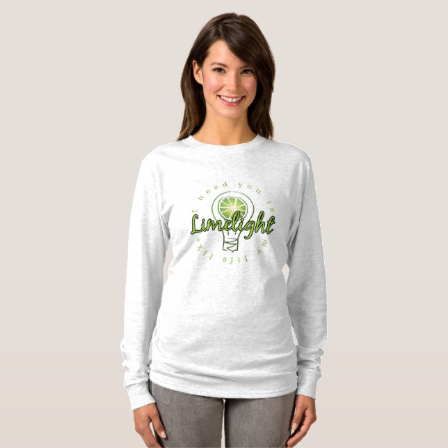 Lange Hülse des Rampenlichts T-Shirt (Vorne ganz)