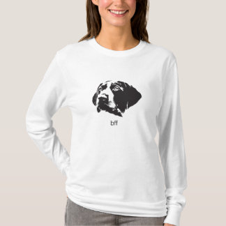 Lange Hülsen-deutsches kurzhaariger Zeiger "BESTE T-Shirt