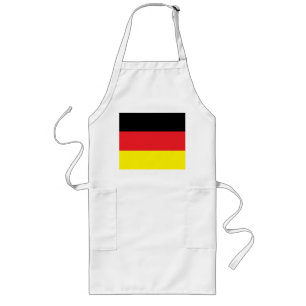 Lange Küchenschæmit Deutschlandfahne Lange Schürze