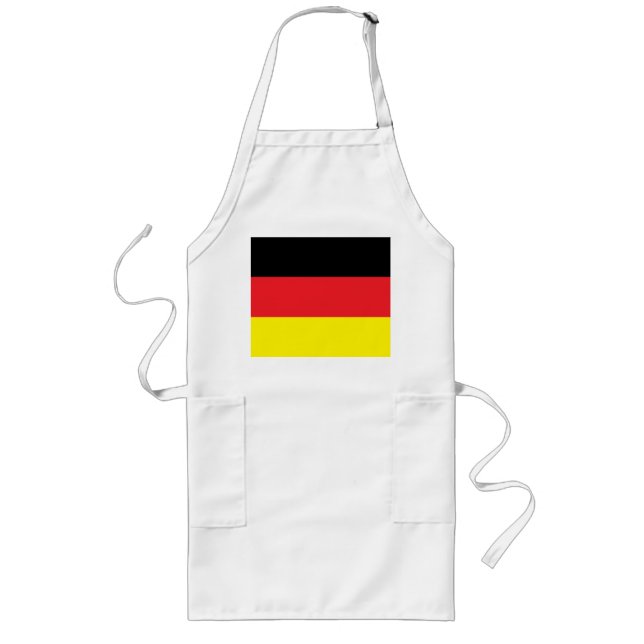 Lange Küchenschæmit Deutschlandfahne Lange Schürze (Vorne)
