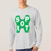 Lange Männerasche-T-Shirts DESIGN SPOR