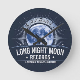 Lange Nacht Platten Runde Wanduhr