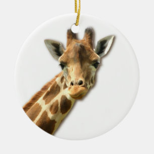 Lange Necked Giraffen-Verzierung Keramik Ornament