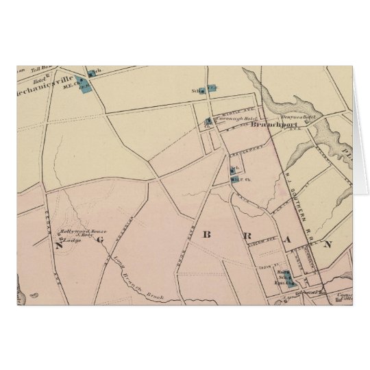 Lange Niederlassung, NJ Karte