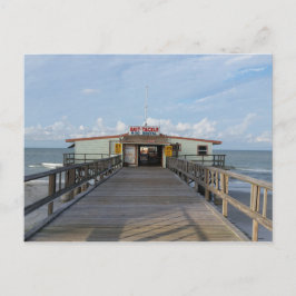 Lange Pier am Morgen Postkarte