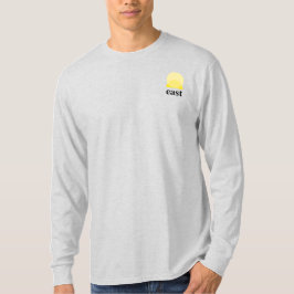 Lange Schlange T - Shirt der Männer in Ash