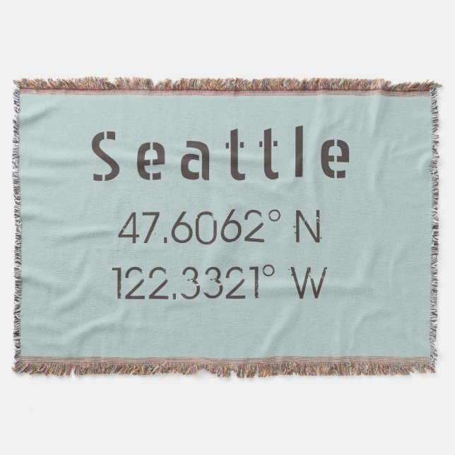 Länge und Breite von Seattle Decke (Vorderseite)