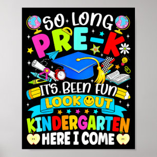 Lange Vorschule gehabt hat Spaß aufpasst Kindergar Poster