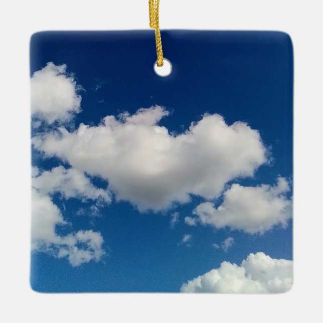 Lange weiche Wolke Keramikornament (Vorderseite)