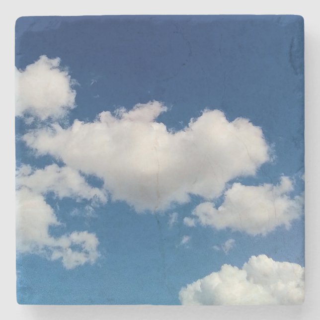 Lange weiche Wolke Steinuntersetzer (Vorderseite)