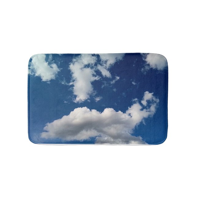 Lange weiche Wolken Badematte (Vorderseite)