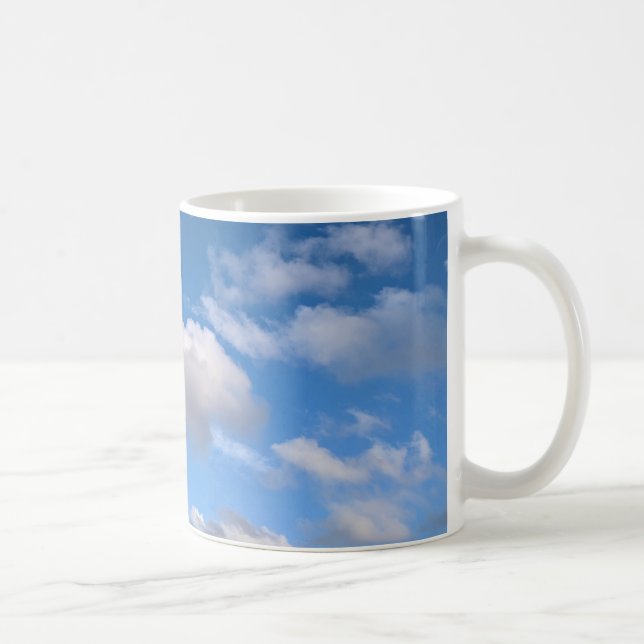 Lange weiße Wolke Kaffeetasse (Rechts)