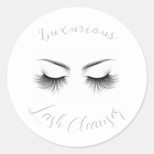Lange Wimpern Wimpernverlängerung Schönheit Runder Aufkleber