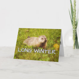Lange Wintergrußkarte Karte