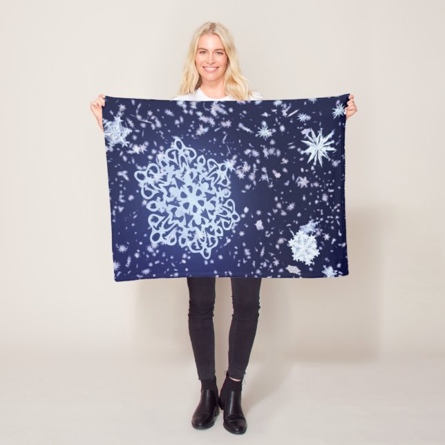 Lange Winternacht Fleece Blanket (Beispiel)