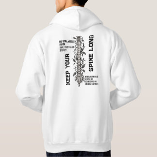 Lange Wirbelsäulen-Stabilitätsanatomie Hoodie