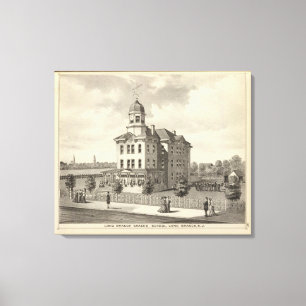 Lange Zweigstelle Schule, Lange Zweigstelle, NJ Leinwanddruck
