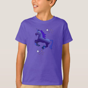 Langer die Hülsen-T - Shirt Cartoondes blaues