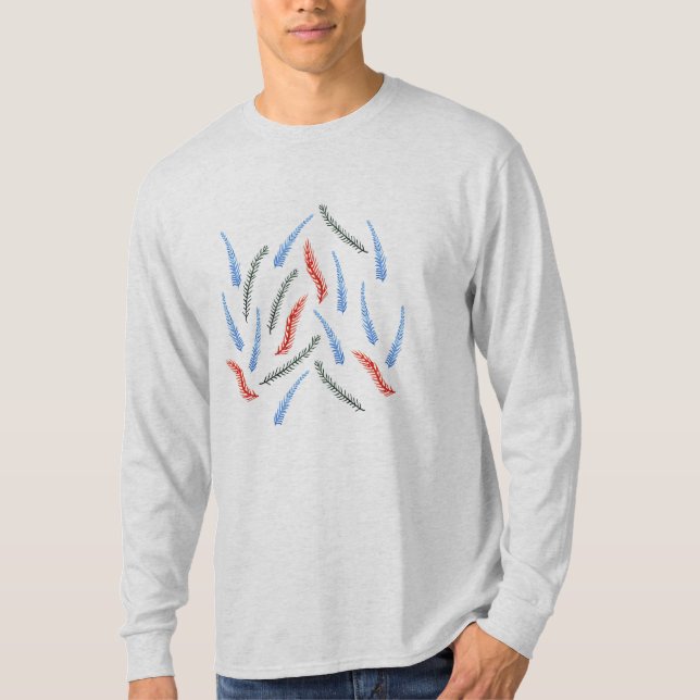 Langer die Hülsen-T - Shirt der (Vorderseite)