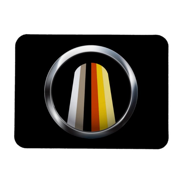 Langer Haar-Stolz Magnet (Horizontal)