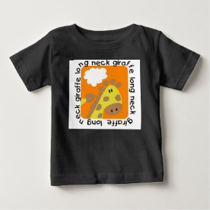 Langer Hals-Giraffen-Babyraglan-T - Shirt