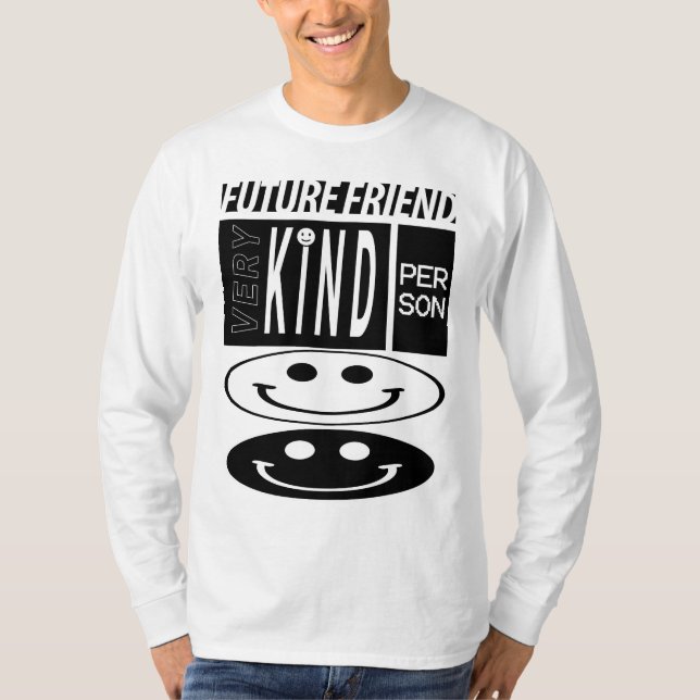 langer Hülsen-T - Shirt des zukünftigen Freunds (Vorderseite)