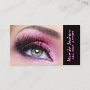 Langer Künstler eyemakeup Peitschen der rosa Visitenkarte
