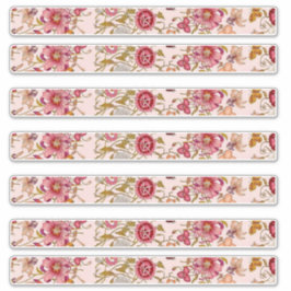 Langer rechteckiger Blumenstrauß Aufkleber