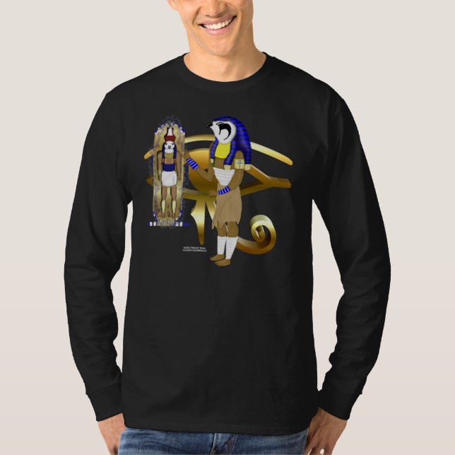 Langes die Hülsen-Nano-Shirt der Horus T-Shirt (Vorderseite)