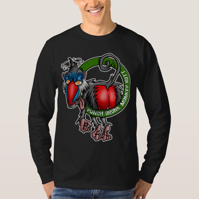 Langes die Hülsen-T-Shirt der Männer T-Shirt (Vorderseite)
