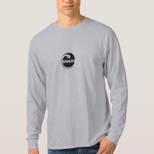 Langes die Hülsen-T-Shirt der Männer T-Shirt (Vorderseite)