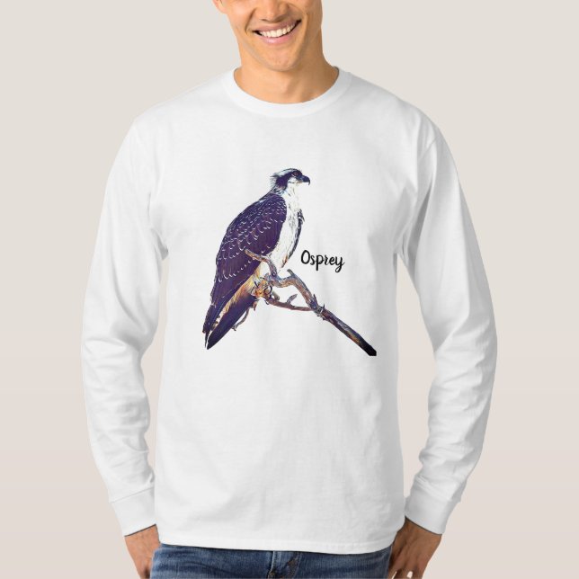 Langes die Hülsen-T-Shirt der Osprey-Männer T-Shirt (Vorderseite)