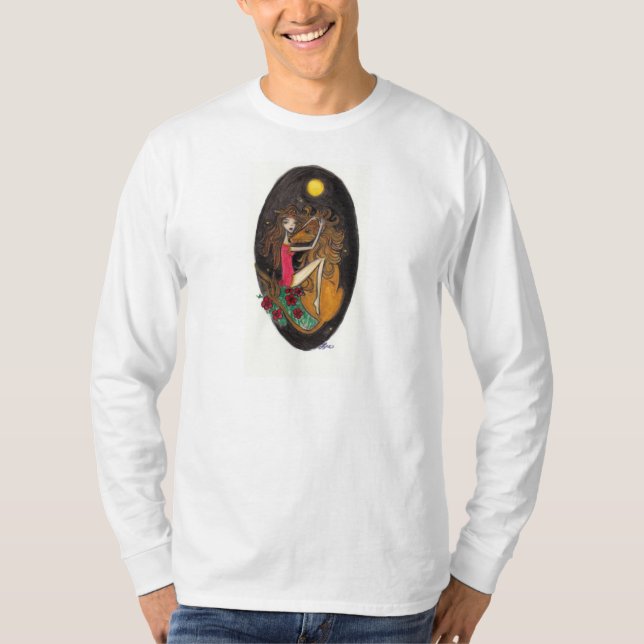 Langes die Hülsen-T-Shirt der Stärken-Männer T-Shirt (Vorderseite)