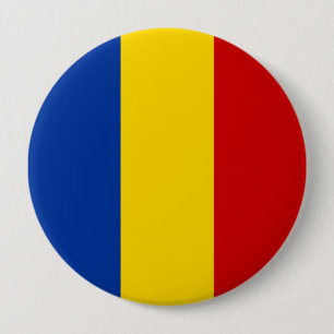 Langes Flaggensymbol Rumänien-Landes Button