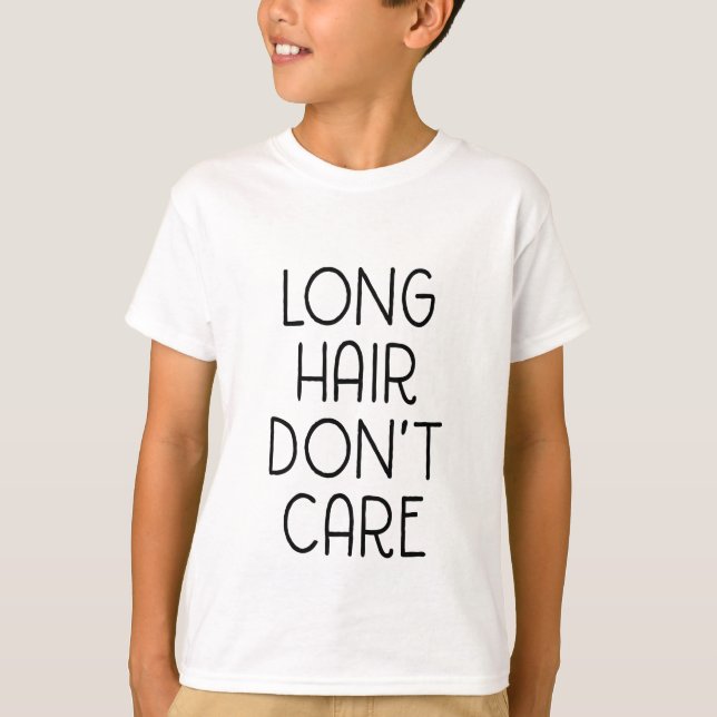 Langes Haar interessieren sich nicht KinderT - T-Shirt (Vorderseite)