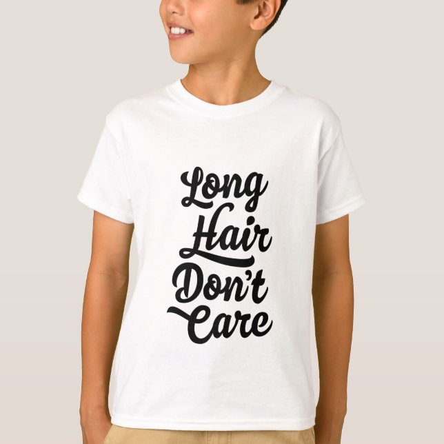 Langes Haar interessieren sich nicht KinderT - T-Shirt (Vorderseite)